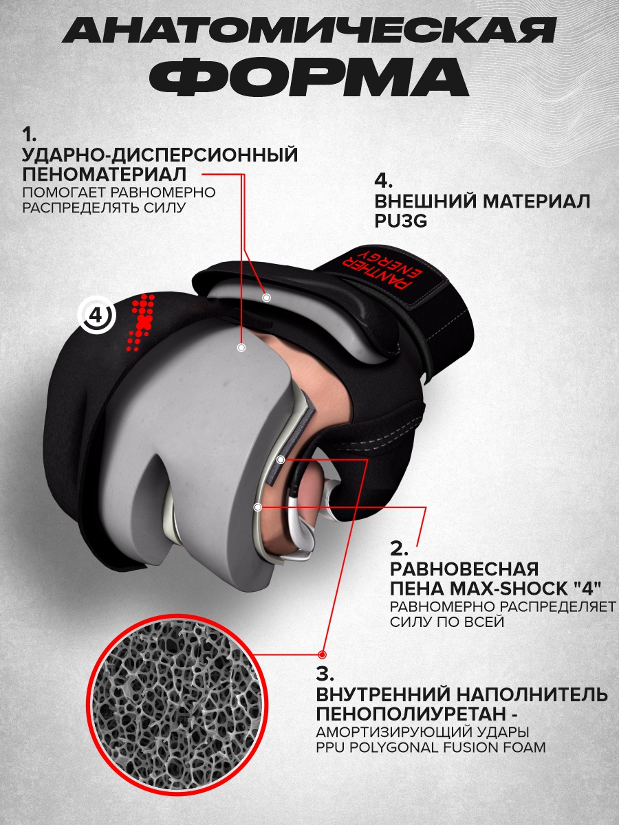 Перчатки для мма Lightning красные