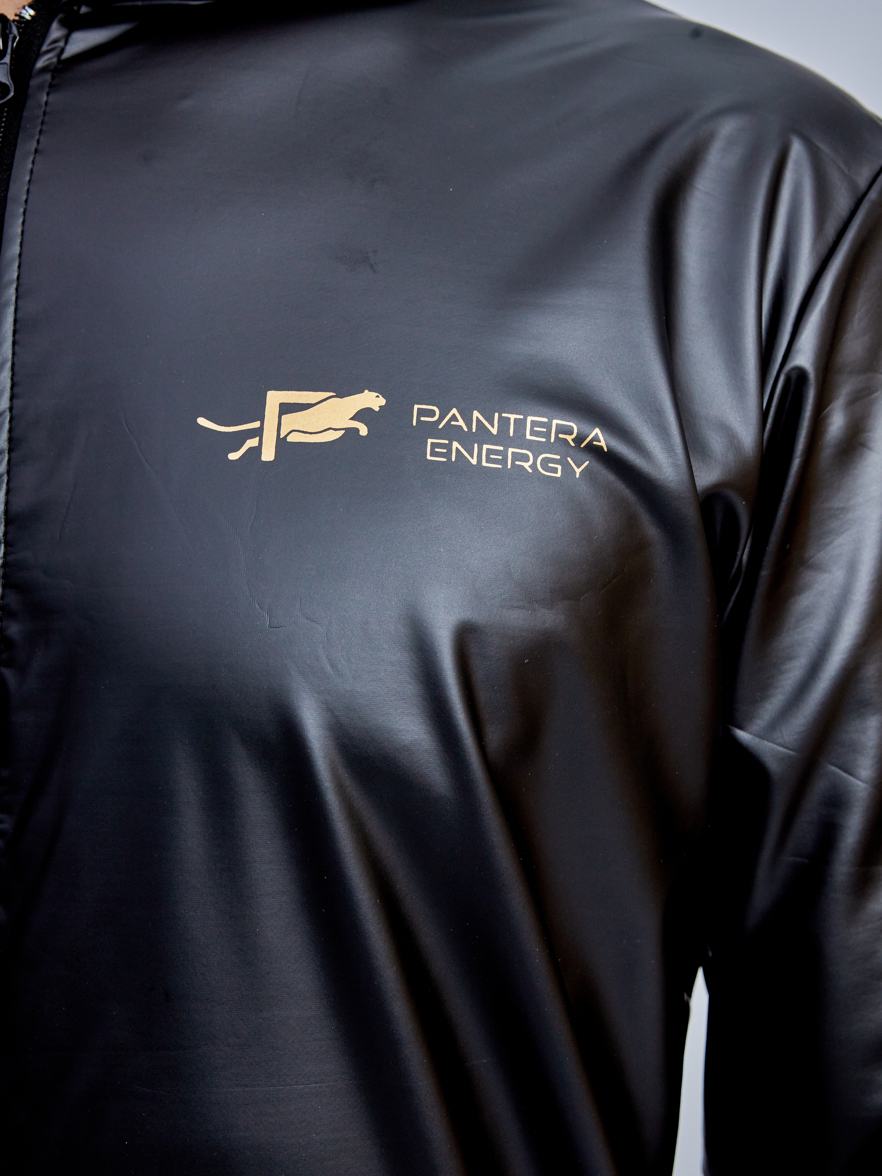 Костюм-сауна с капюшоном PANTHER ENERGY, костюм с эффектом сауны для разогрева, занятий спортом и снижения веса, термический спортивный костюм / костюм сауна для похудения (с рукавами) / одежда для похудения
