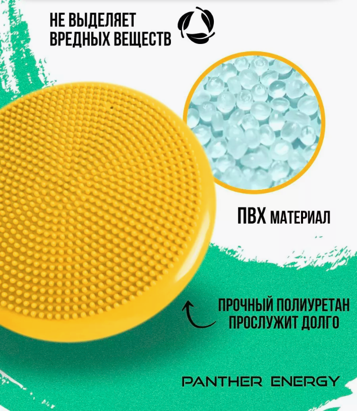 Диск балансировочный массажный подушка полусфера для фитнеса, йоги и гимнастики