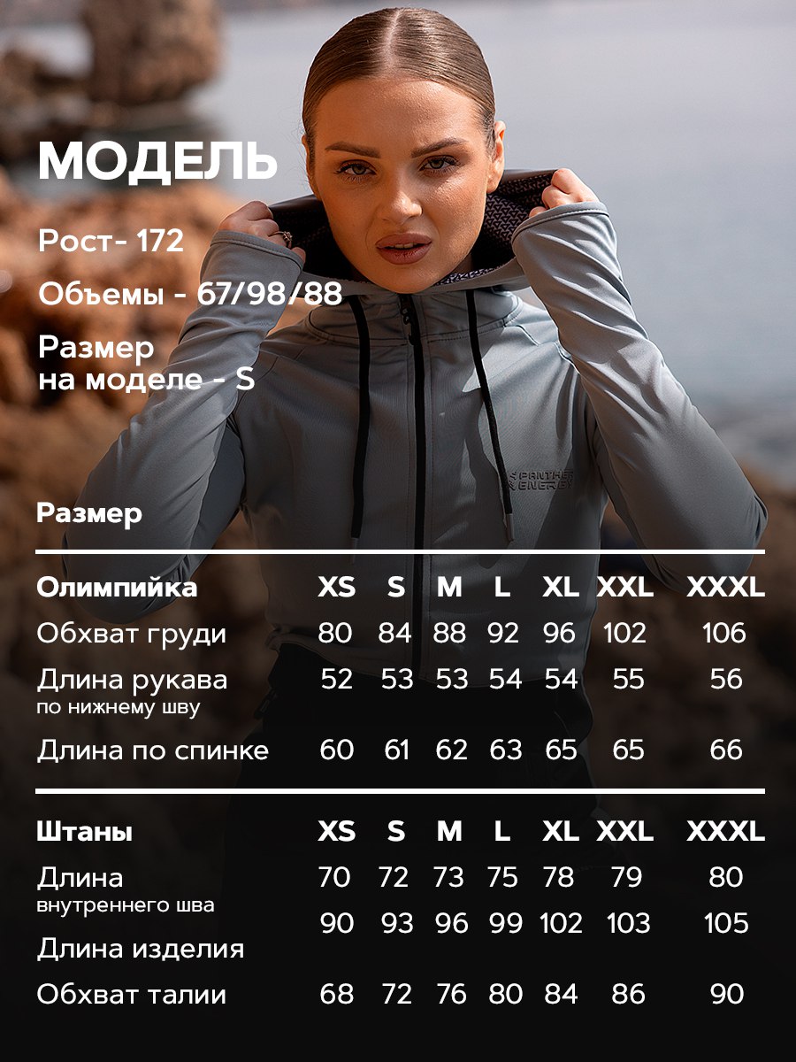 Костюм спортивный двойка для тренировок Серый
