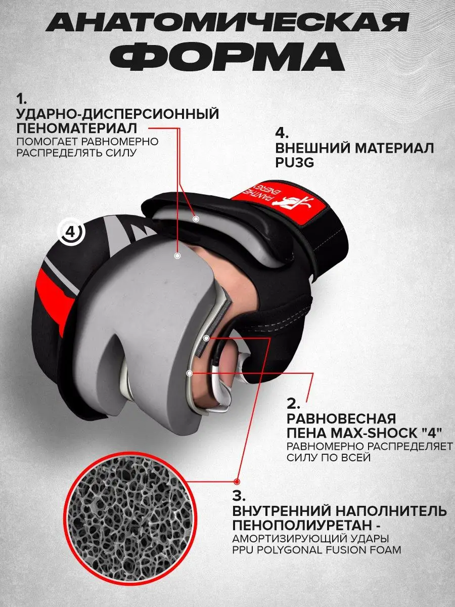 Перчатки для мма Electrical Красные