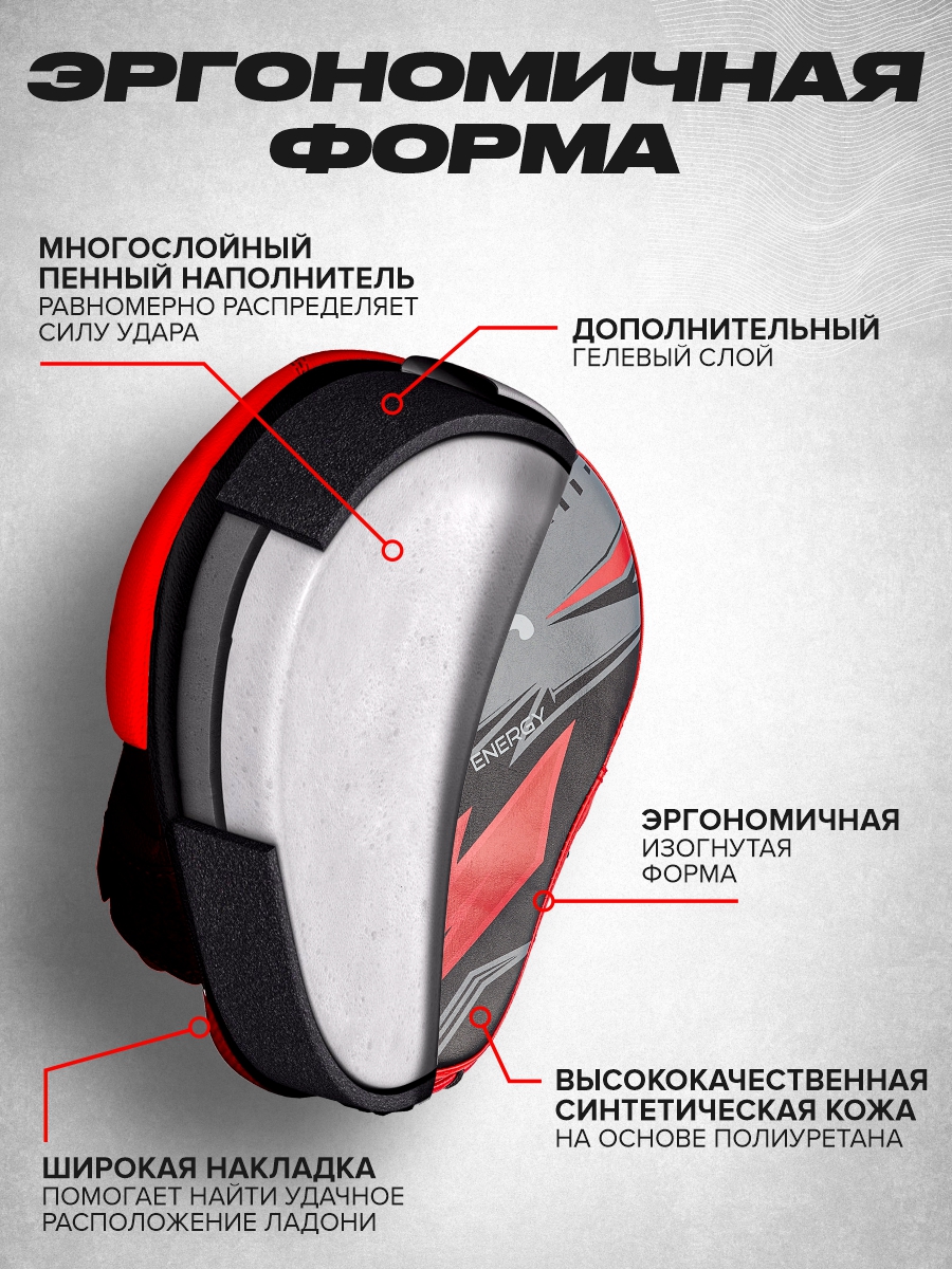 Лапы боксерские Electrical Red