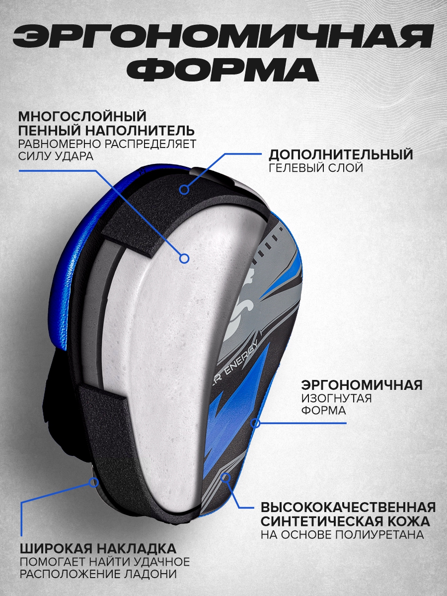 Лапы боксерские Electrical Blue