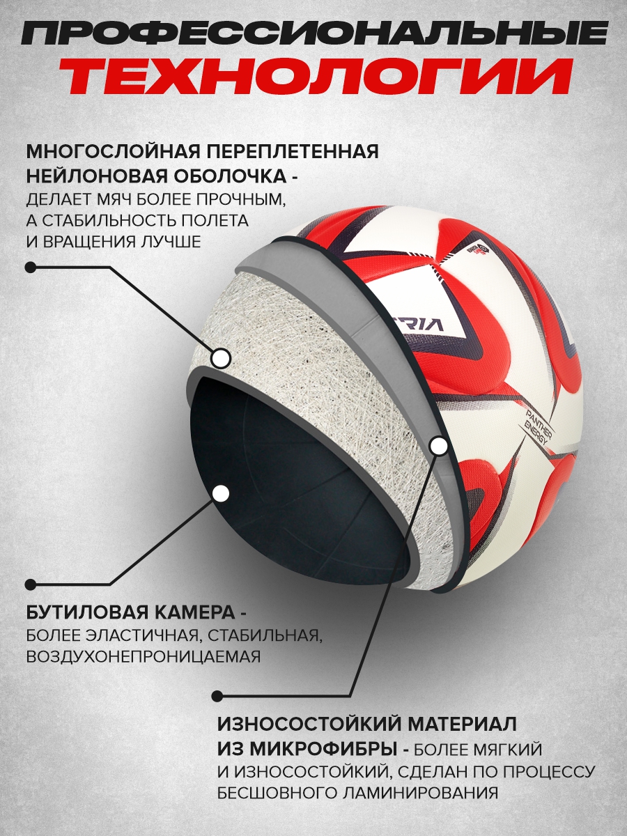 Футбольный мяч Neo Satria Красный