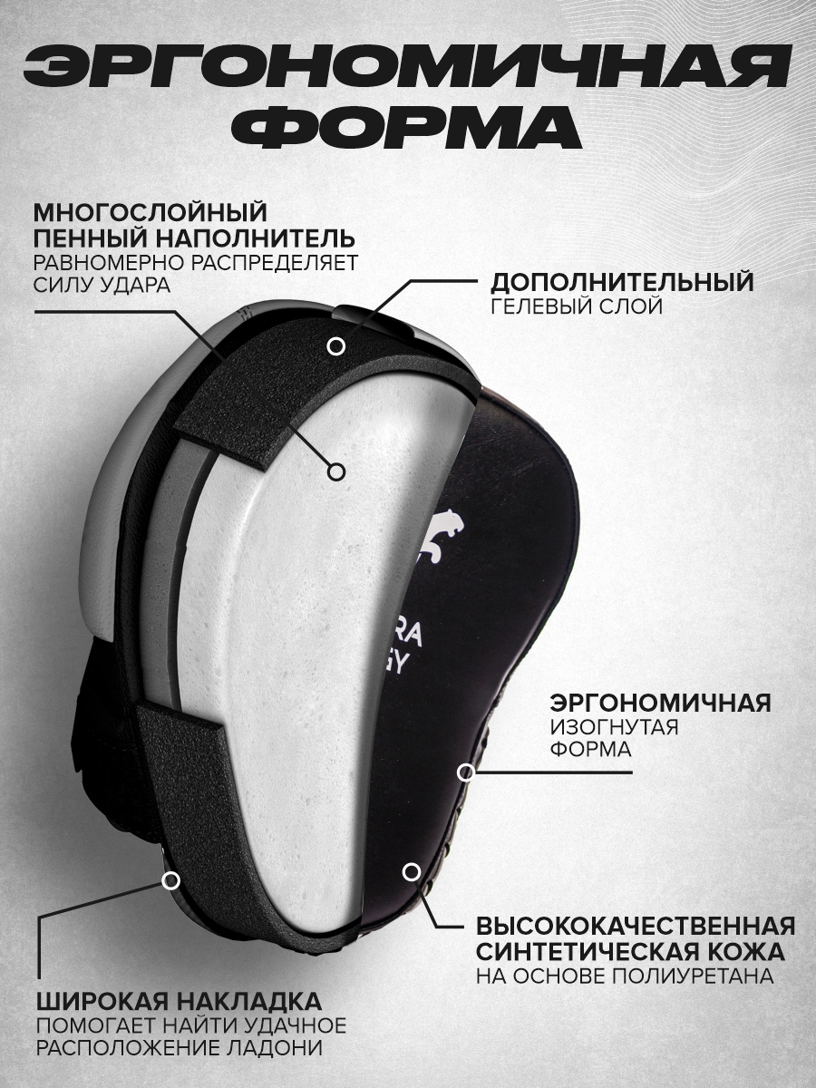 Лапы боксерские Series Ultimatum Black 