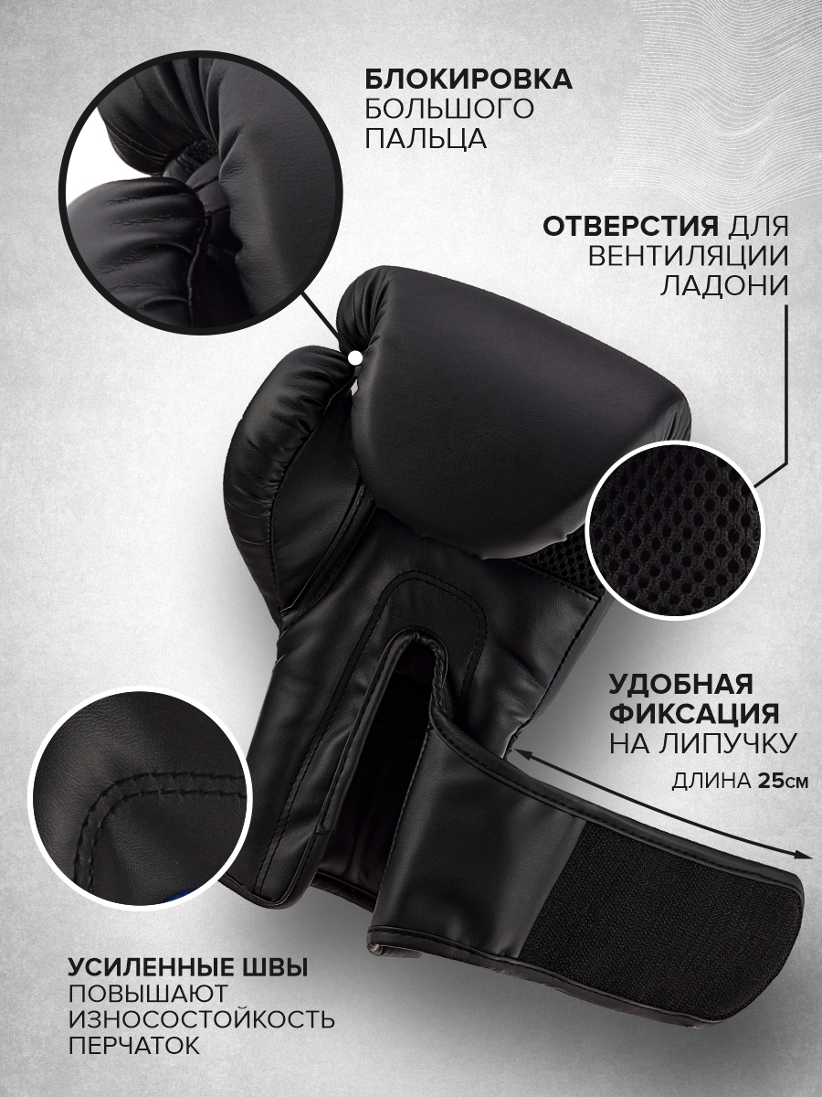 Боксерские перчатки Ultimatum black